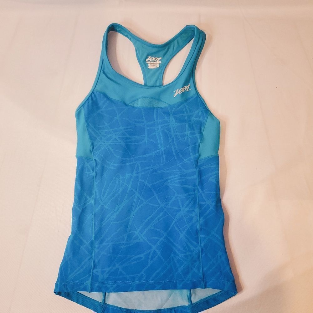 ZOOT Racerback Sports Tank Blue Women's Size Small